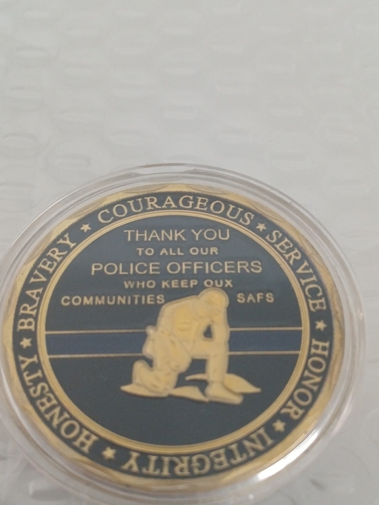 Other - Commemorative Police Officer Challenge Coin - Black & Gold